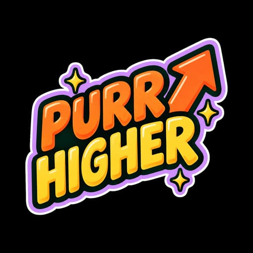 HYPURR sticker: "Purr higher"